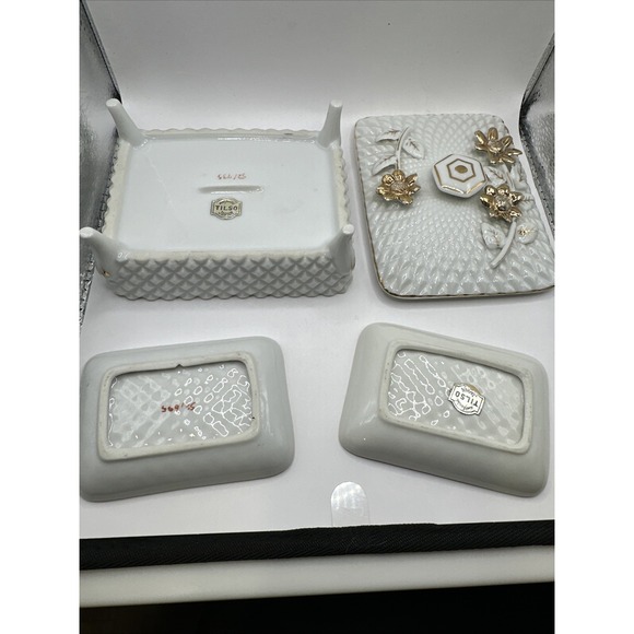 Vintage Tilso Trinket Box‎ With Matching Trinket Dishes - Picture 7 of 8